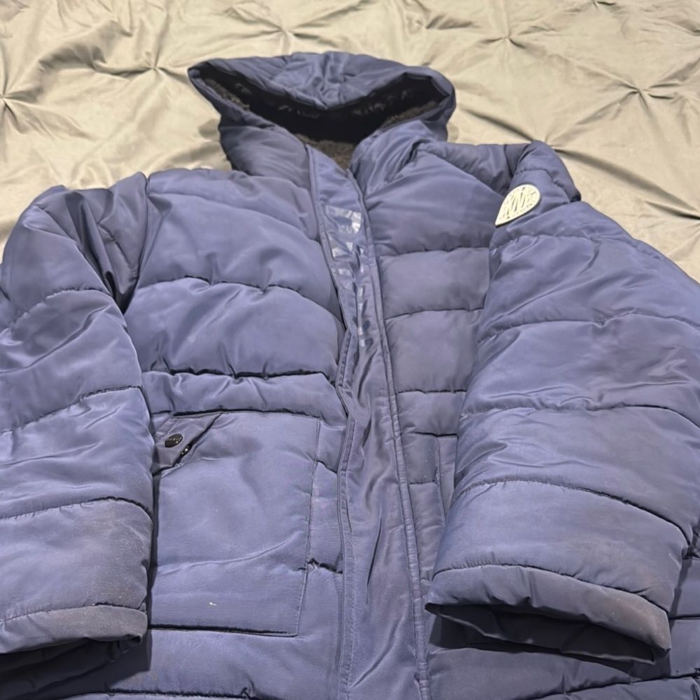 DKNY Blue Puffer Jacket